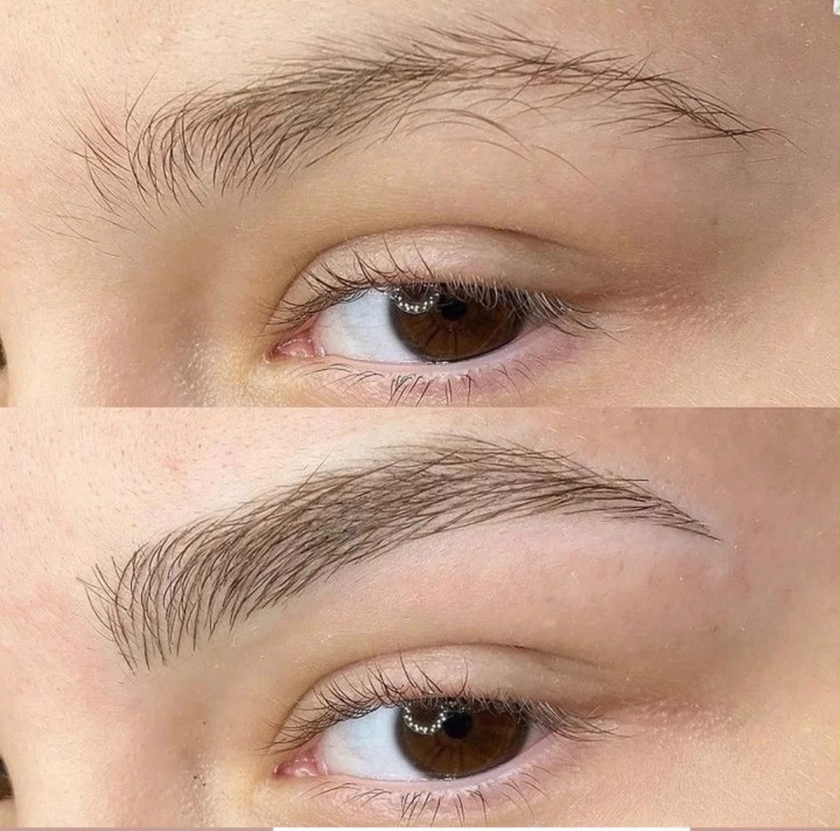 Antes e depois — Micropigmentação Fio a Fio